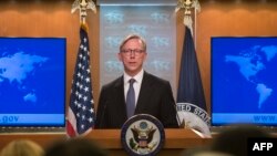 U.S. envoy Brian Hook is heading to the Persian Gulf region before traveling to Europe to discuss Iran.