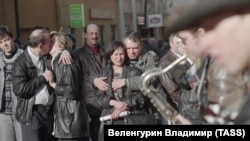 Уличные музыканты на Арбате в Москве