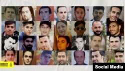 Photos of some of the protesters killed in Iran, released by Amnesty International on November 29.