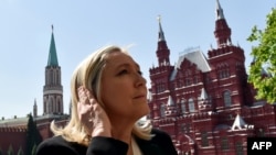  Marine Le Pen gjatë vizitës në Moskë maj, 2015.