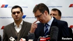 Aleksandar Vučić na konferenciji za novinare, 4. februar 2013.