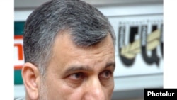 Armenia -- Seyed Ali Saghaeyan, Iran's ambassador to Armenia, holds a news conference in Yerevan on July 1, 2009.