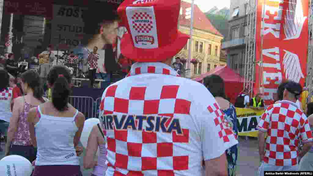 Hrvatska - Centralni trg u Zagrebu, juni, 2012. Foto: RSE / Ankica Barbir Mladinović 