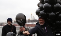Акция памяти Сергея Магнитского в Москве в 6-ю годовщину его смерти, ноябрь 2015 года