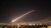 Ракетная атака ЗША на цэлі ў прыгарадзе Дамаску. 14 красавіка.