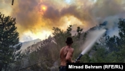 Požari u blizini Jablanice, 12. avgust 2021. . 