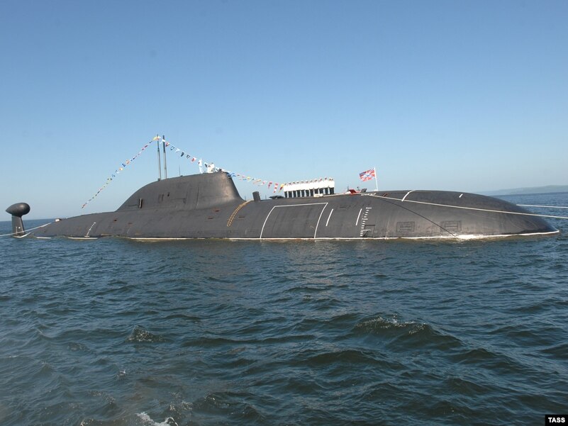 russian nuclear submarine off us coast