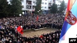 Protest Albanaca u Bujanovcu 1. februara 2013.