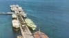 Iran -- Oil tankers alongside the eastern dock of Kharg Island