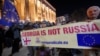 Georgians are rallying in central Tbilisi to protest the results of the October 26 parliamentary elections.