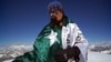 Pakistani climber Samina Baig poses on the top of Chashkin Sar (6,400 meters) in Pakistan. (file photo)