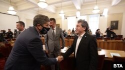 Христо Иванов и Тошко Йорданов се срещнаха в Народното събрание на 23 юли 2021 г.
