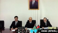 کنفرانس ویدیویی حمد الله محب با همتای ترکمنستانی‌اش