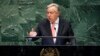 UN Secretary General Antonio Guterres addresses the 73rd session of the United Nations General Assembly in New York on September 25.