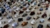 Muslims maintaining distance as they attend Friday Prayers in Karachi on April 24.