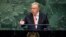 UN Secretary General Antonio Guterres addresses the 73rd session of the United Nations General Assembly in New York on September 25.
