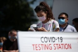 Коронавирусты анықтайтын мобильді орталық. Алматы, 17 маусым 2020 жыл.