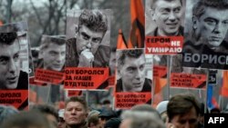 Акция памяти Бориса Немцова в Москве