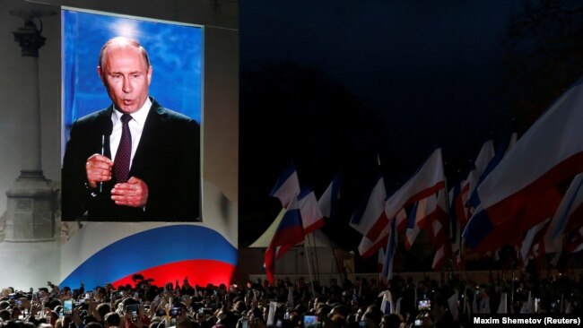 Владимир Путин в Севастополе, 14 марта 2018 года. Иллюстрационное фото