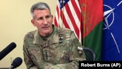 ژنرال جان نیکلسون در حال حاضر فرماندهی نیروهای ناتو در افغانستان را برعهده دارد.