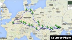 Traseul unei vacanțe europene...