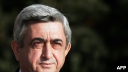 Opposition critics say President Serzh Sarkisian's party rigged the ballot in his election last year.