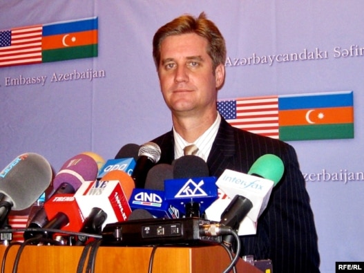 Azerbaijan -- U.S. Deputy Assistant Secretary of State Matthew Bryza at a press-conference in Baku, 03Apr2009