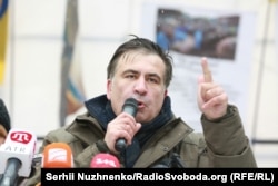 Former Odesa Governor Mikheil Saakashvili is now a fierce critic of Ukrainian President Petro Poroshenko's government. (file photo)