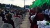 Инсцинировка церемонии празднования Дня победы, Туркменабат, 6 мая, 2019 