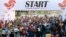 File - Participants attend the first international Tehran marathon at Azadi Square in Tehran, April 7, 2017