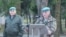 Начальнік галоўнага выведнага ўпраўленьня, намесьнік начальніка Генэральнага штабу Ўзброеных сіл Беларусі Аляксей Хузяхметаў (зьлева). Фота Міністэрства абароны Беларусі 