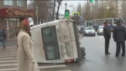 Уфада балалар утырткан микроавтобус юл казасына очрады