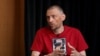 Lithuania - Belarusian opposition figure Syarhey Tsikhanouski in an interview with RFE/RL in Vilnius - screen grab