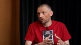 Lithuania - Belarusian opposition figure Syarhey Tsikhanouski in an interview with RFE/RL in Vilnius - screen grab