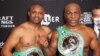 Nov 28, 2020; Los Angeles, CA, USA; Mike Tyson (black trunks) fights Roy Jones, Jr. (white trunks) 