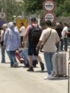 Iran / Armenia - people leaving Iran via the Agarak border crossing with Armenia as conflict with Israel continues - screen grab 1