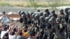 Armenia -- Troops practice a peacekeeping operation on August 12, 2009.