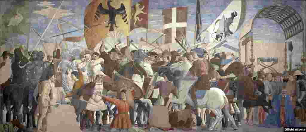 Piero della Francesca, Battaglia di Eraclio e Cosroe - Arezzo, Cappella Bacci