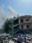 Lebanon - a destroyed building after an Israeli air strike in southern Lebanon - AFP screen grab