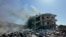 Lebanon - a destroyed building after an Israeli air strike in southern Lebanon - AFP screen grab