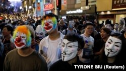 Protestatari la Hong Kong