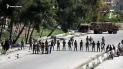 Турецко-российский военный патруль закидали камнями в Сирии