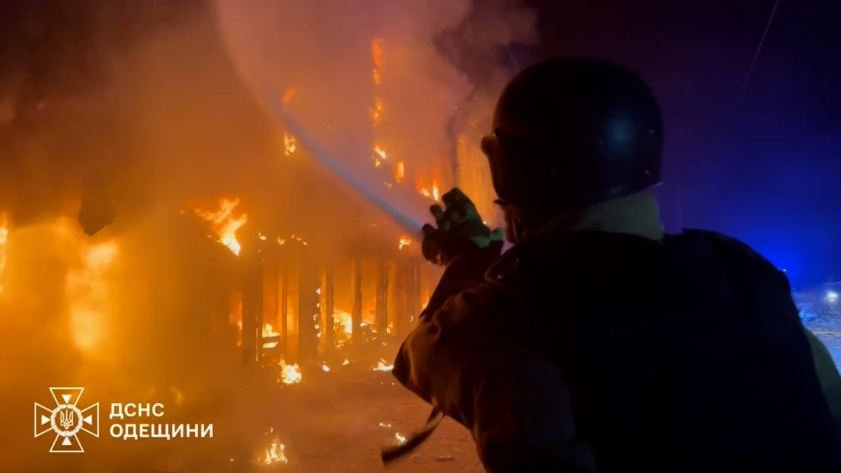 Odesa Damage 'Horrific' After Massive Drone Attack Sets Fire To ...