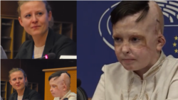 O traducătoare a izbucnit în lacrimi în timpul mărturiei unui băiat ucrainean în Parlamentul UE 