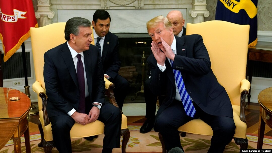 Donald Trump i Šavkat Mirzijojev u Bijeloj kući