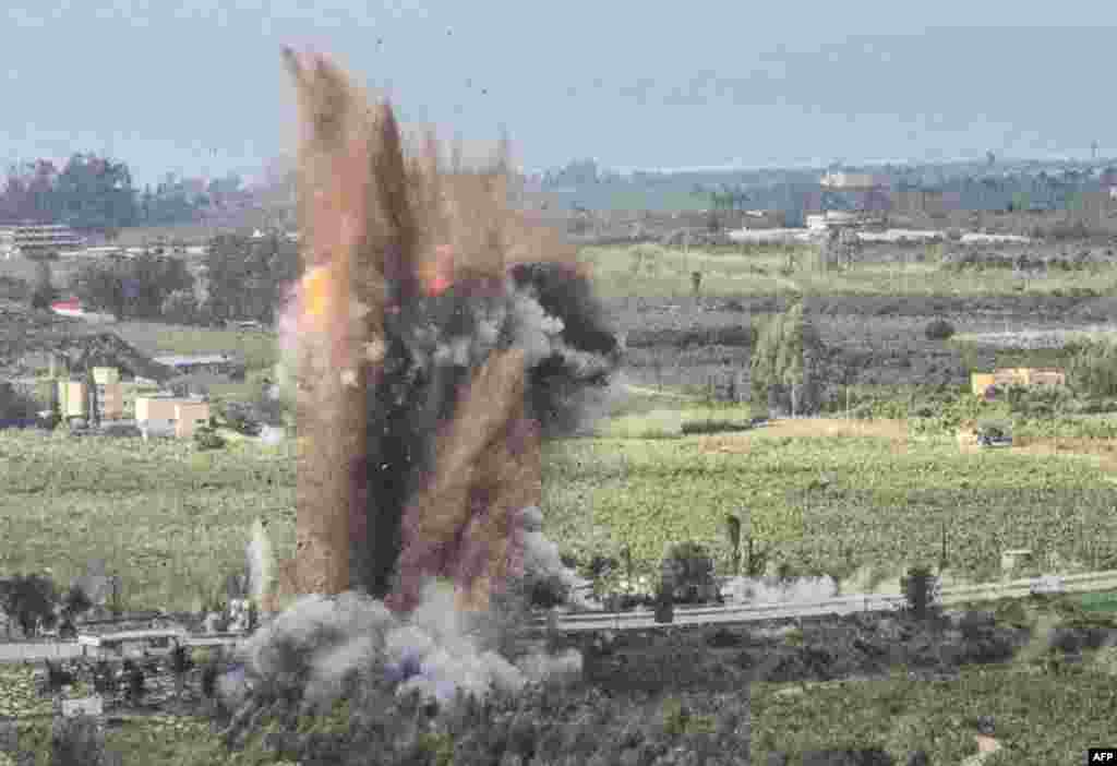 An Israeli air strike on March 22 targeted a bridge in southern Lebanon that Israel said was being used by Hezbollah.