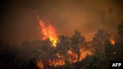 Лісова пожежа на грецькому острові Родос, 22 липня 2023 року 