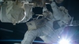 Astronautul american Terry Virts, plimbare în spațiu în 2015. 