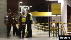 Poliția britanică la Manchester, 1 ianuarie 2019