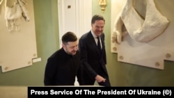 «Коли була рекордна кількість балістики у ніч на 3 лютого, ми відразу організували візит генсекретаря», розповіла Гетьманчук. На фото: зустріч президента Володимира Зеленського та Марка Рютте в Києві, 3 лютого 2026 року